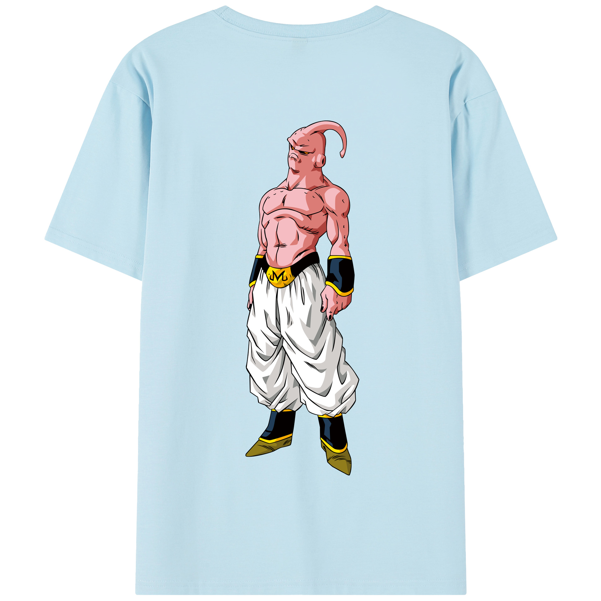（画像用） ドラゴンボール 魔人ブウ DRAGON BALL Majin Buu 綿100％半袖Tシャツ（背面プリント）
